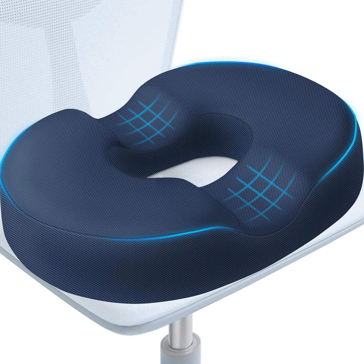BlissTrends Donut Pillow Seat Cushion, Memory Foam Lifting Cushions(Black)