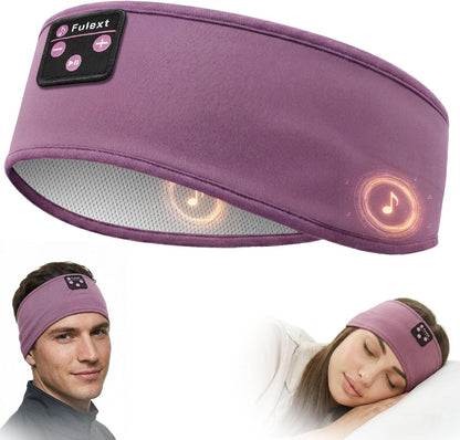 Sleep Headphones Bluetooth 5.4 Headband, Wireless Sleep Headphones with Ultra-Thin HD Stereo Speakers for Side Sleepers, Sweatproof Sports Headband for Workout Yoga Running Cool Gadget Unique Gifts