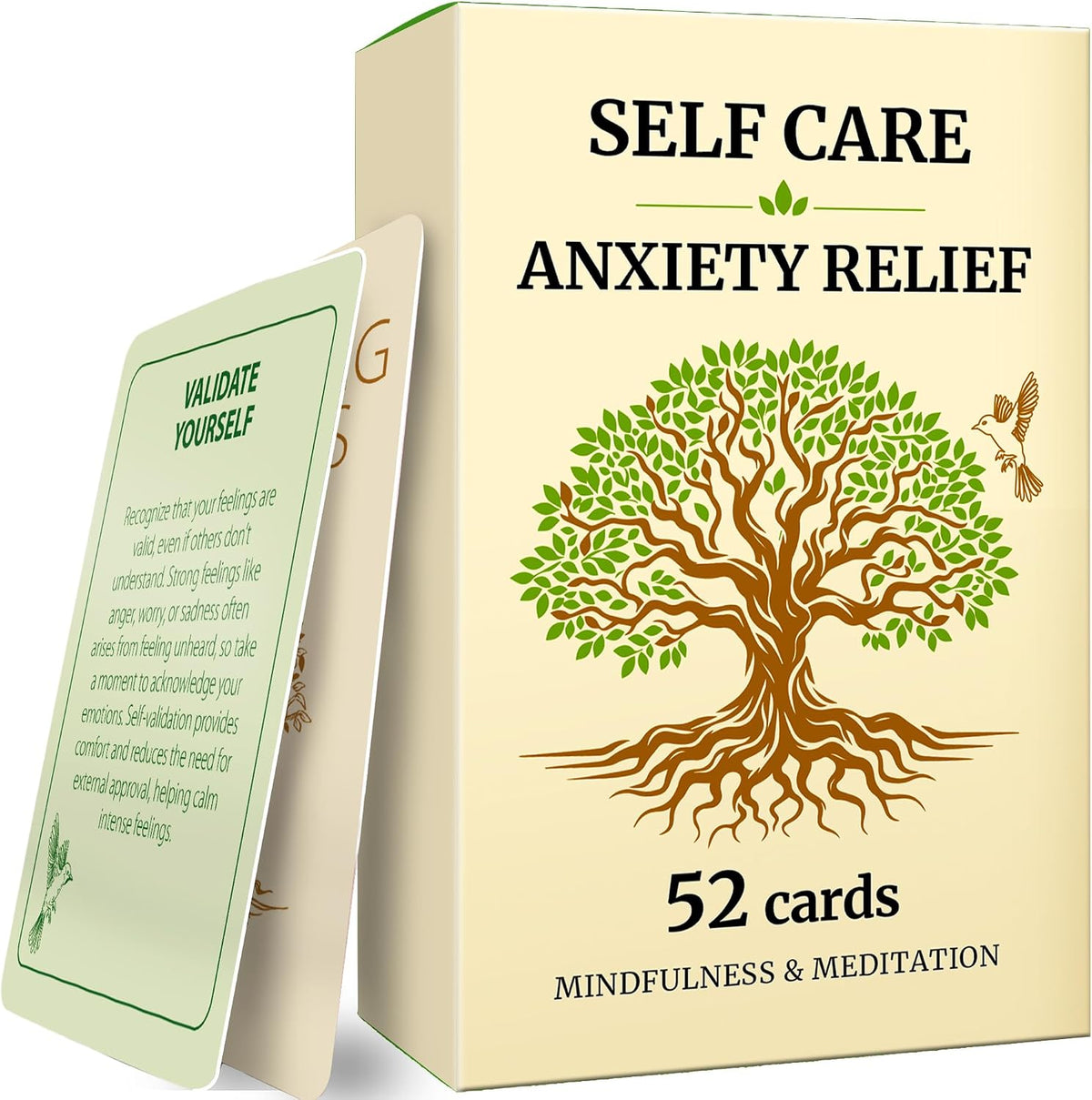 Meditation Cards for Anxiety Relief - Daily Affirmation Cards for Women