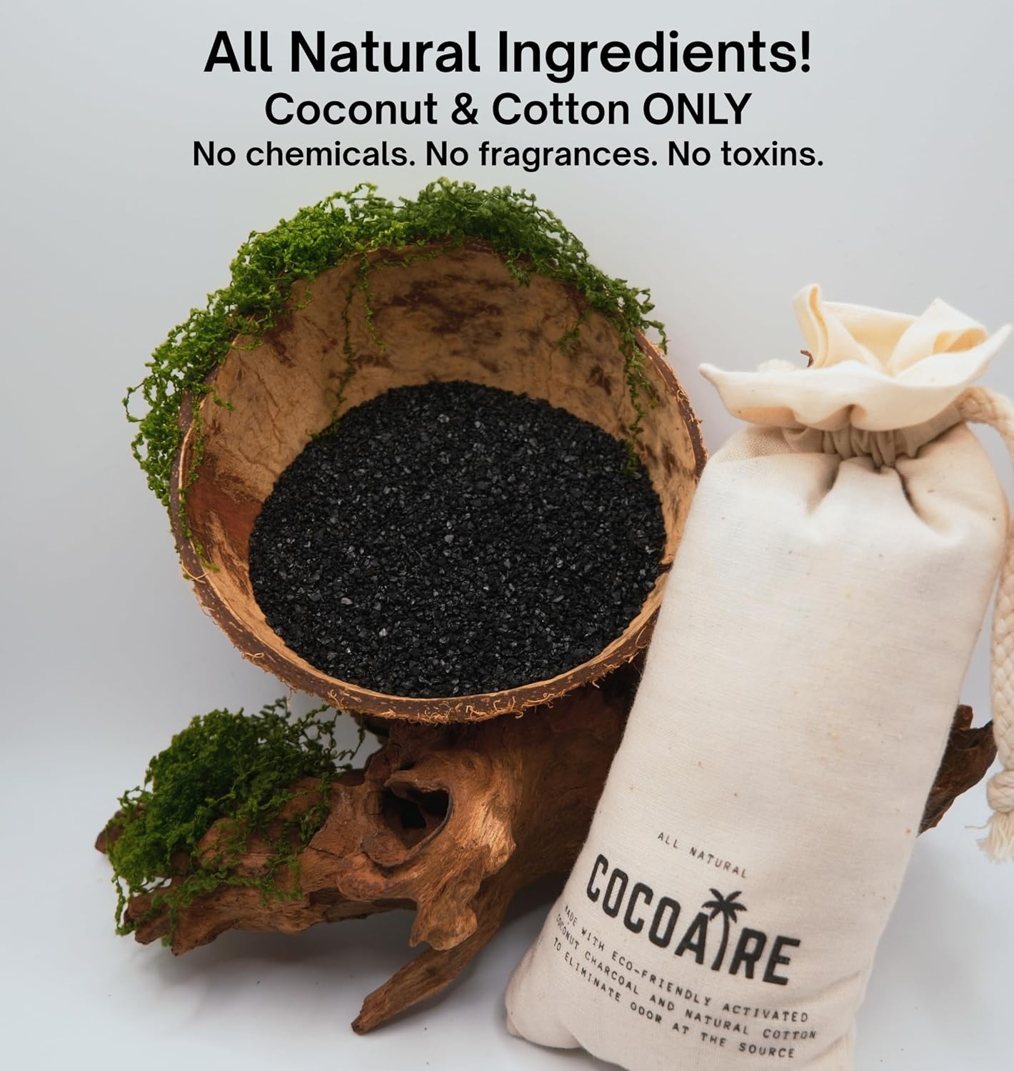 Shoe Deodorizer – Activated Coconut Charcoal Odor Absorber (2 Pack) – Removes Moisture & Odor from Shoes, Gym Bags & Closets – Reusable, Unscented Air Purifying Bags