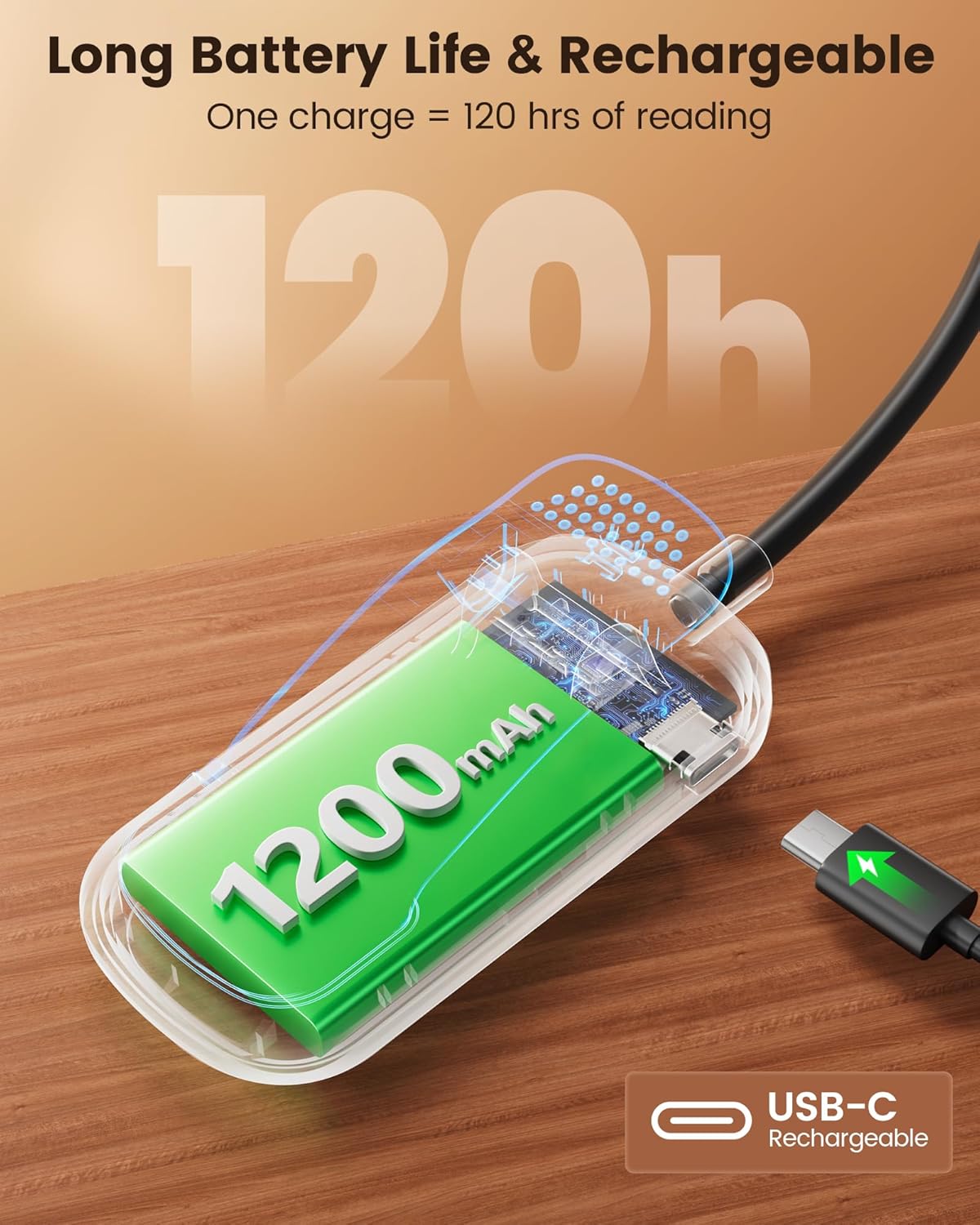 Glocusent 26 LED Reading Lights for Books in Bed, Ideal Gifts for Reader