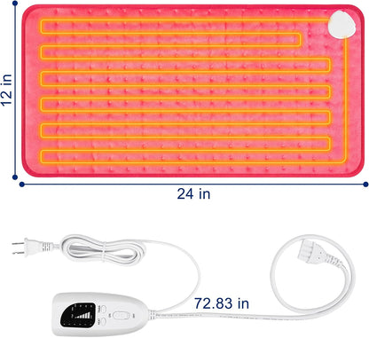 Electric Heating pad for Back Neck Shoulder Knee Arms Legs- Electric Heat Pads with 6 Heat Settings & Auto Shut Off Heat Heating Pad for Birthday Mother Father Girl Men Women