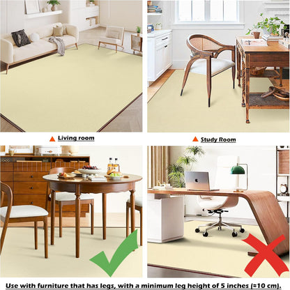 120V Electric Heated Mat Easy Clean PVC Surface Heating Carpet Space Heater Floor Rug with Timer Fast Warm Up for Living Room Office Play Room 600W 39x59 inch NM