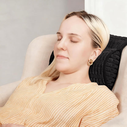 WdFour Headrest Memory Pillow, Support Cushions for Neck, Back or Foot for Sofas, Recliners, Office Chairs, Massage Chairs for Neck Pain Relief and Cervical Support(Khaki, 13" Wx2.7 D).