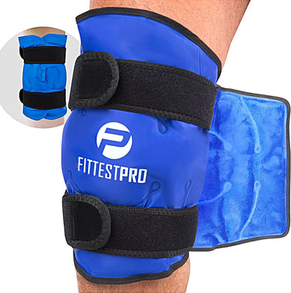Fittest Pro Ankle Ice Pack Wrap for Swelling, Ice Pack for Injuires Reusable Cold Pack Wrap Hot Cold Therapy Ankle Ice Wrap for Sprained Ankles, Achilles Tendonitis