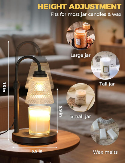 Candle Warmer Lamp with Timer Home Decor Birthday Gifts for Women Mom Her