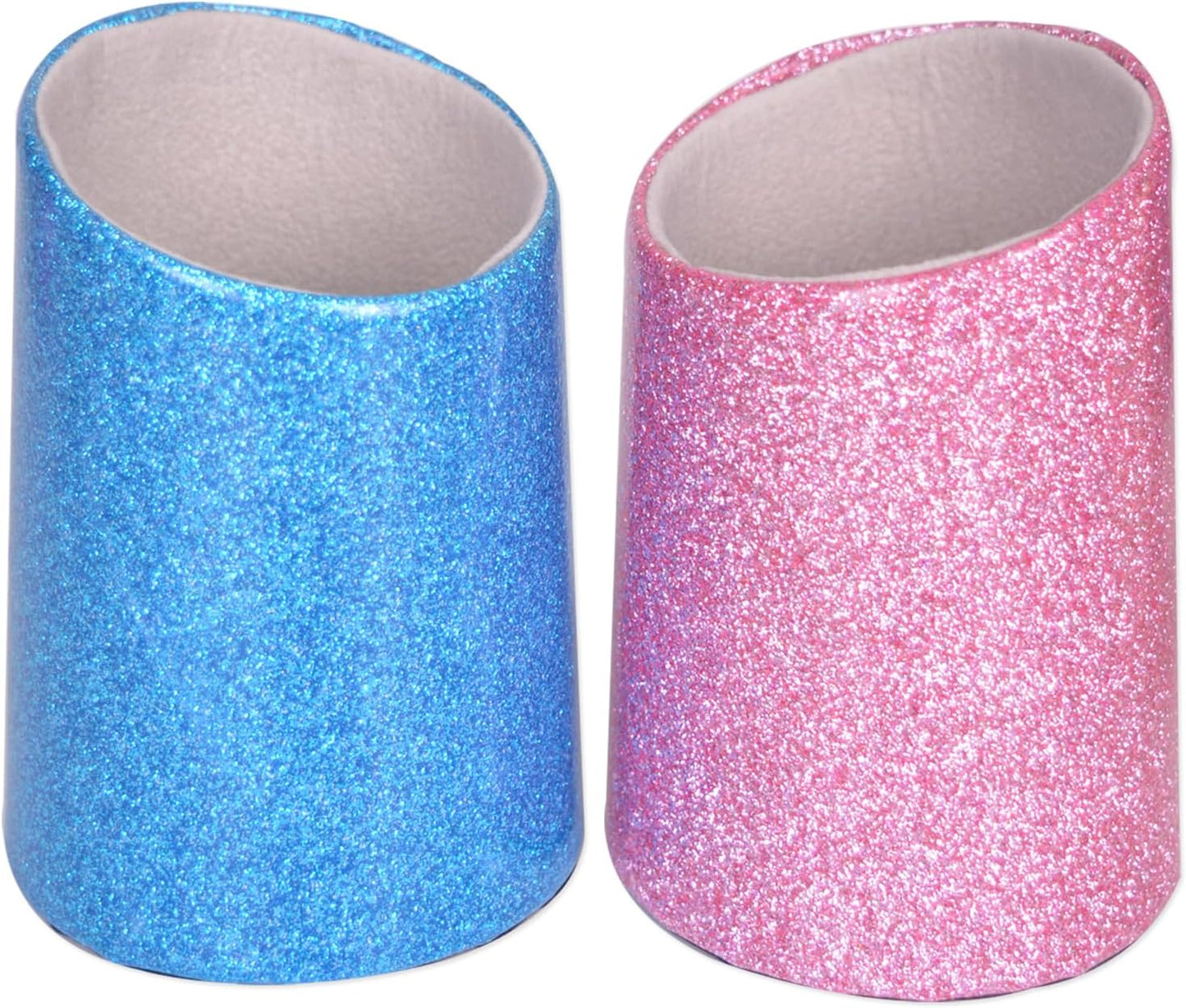 2 Pack Eyeglasses Holder PU Leather Glasses Stand Case Holder for Desks or Nightstands
