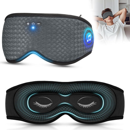 3D Sleep Mask with Bluetooth Headphones, Sleeping Headphones for Side Sleepers, Zero Eye Pressure, Adjustable Sleep Eye Mask, Ultra-Thin Stereo Speakers Perfect for Sleeping-Peacock Blue