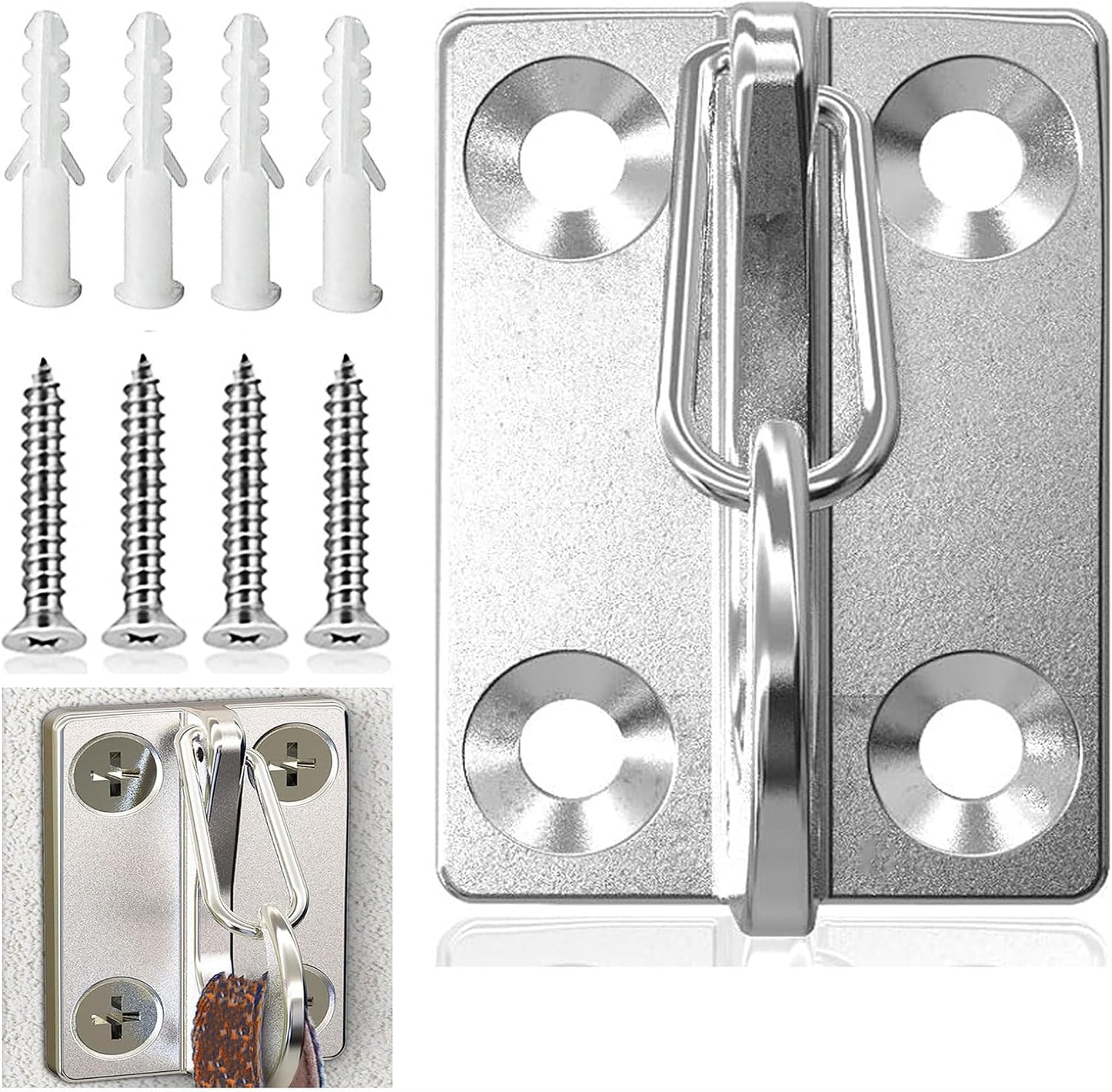 Wall Hooks for Dog Leash, Dog Tie Out Cable Holder for Home and Business | stainless steel wall mounted hook for dog