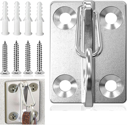 Wall Hooks for Dog Leash, Dog Tie Out Cable Holder for Home and Business | stainless steel wall mounted hook for dog