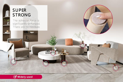 Furniture Sliders for Carpet and Hardwood Floors Adhesive Furniture Glides Self-Stick Furniture Sliders Pads (rectangular25*100mm,8)