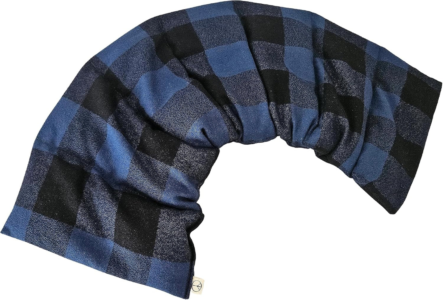 Microwavable LOVEwrap Neck & Shoulder Wrap Pad - Aroma - 6 X 24- Flax w/fine Mist of Calming Lavender Oil - subtly Scented - All Natural - Hot Cold Therapy Muscles Pain Relief - Orange Blue Flowers