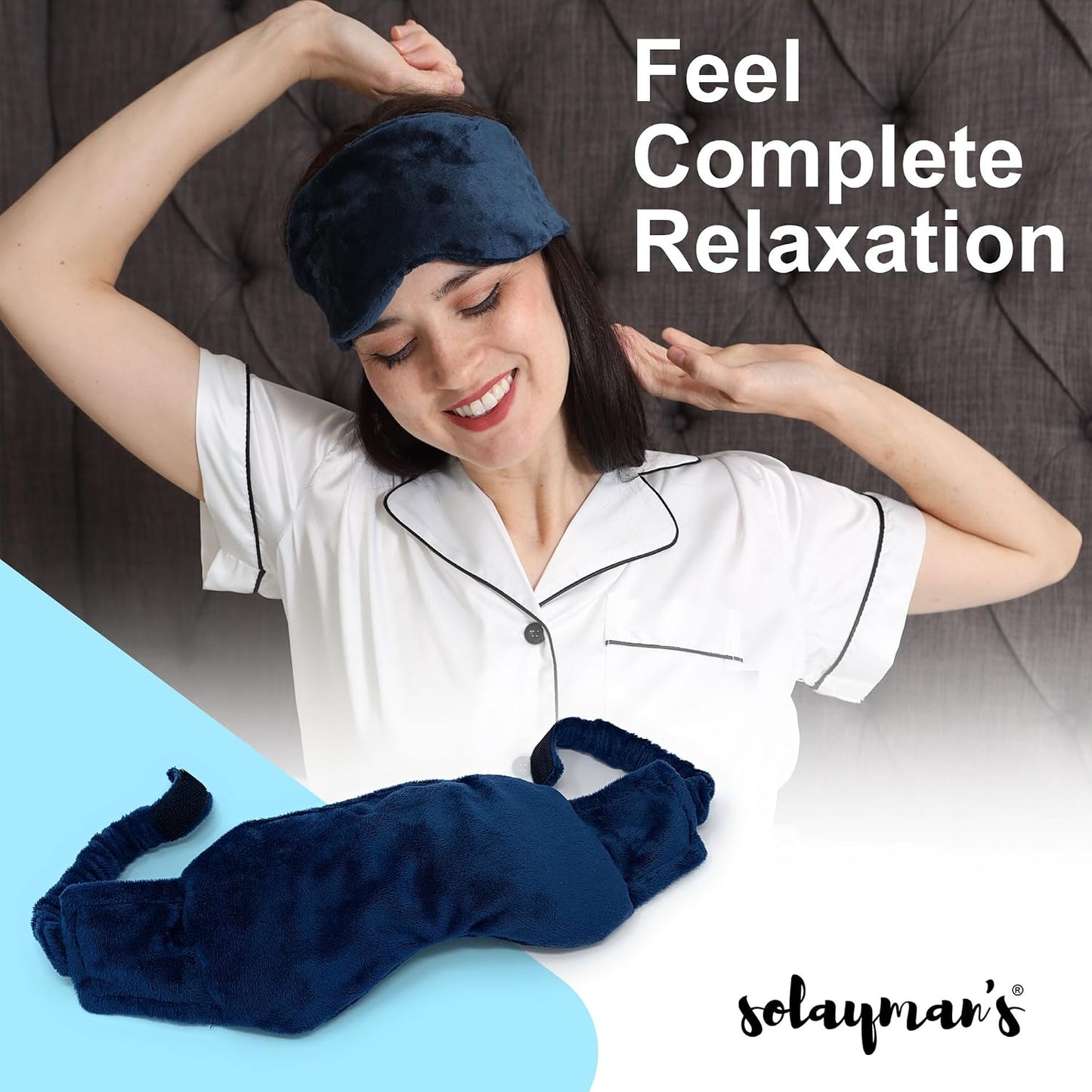 Weighted Lavender Eye Mask for Sleeping, Relaxation, Meditation & Self-Care – Aromatherapy Lavender Eye Pillow – Calming Spa Gift for Women, Men, Mom, Dad