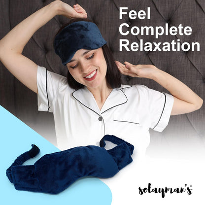 Weighted Lavender Eye Mask for Sleeping, Relaxation, Meditation & Self-Care – Aromatherapy Lavender Eye Pillow – Calming Spa Gift for Women, Men, Mom, Dad
