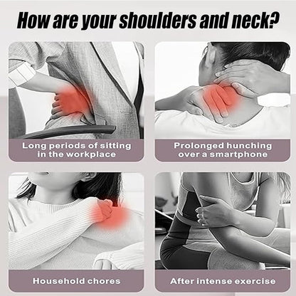 6-Wheel Handheld Massage Roller for Muscle Pain Relief (Blue)