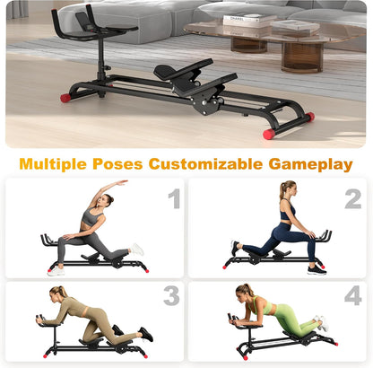 Spine Twist and Stretch Trainer Abdominal Machine for Home Gym Workout | Crawler with Counter for Muscle Training and Leg Stretching and Core Activation