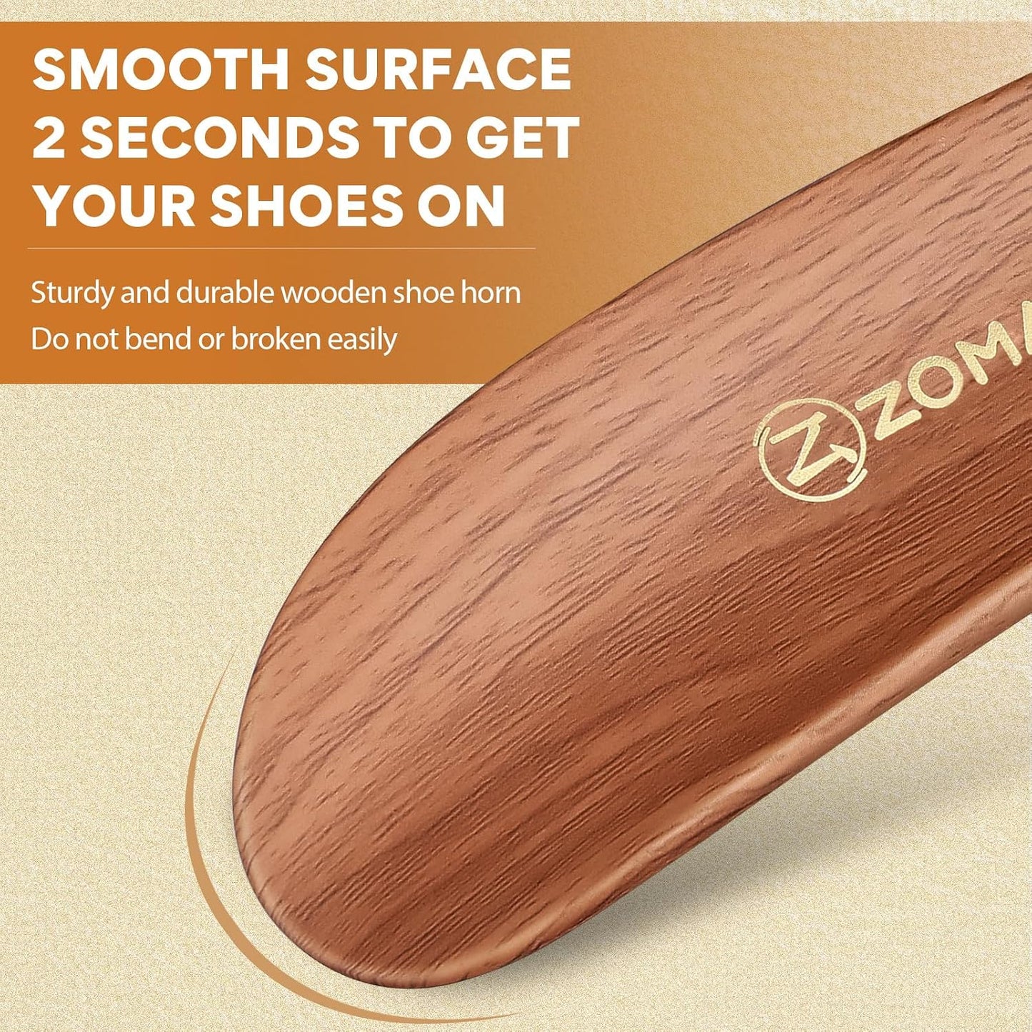 ZOMAKE Plastic Shoe Horn for Kids Men Women,Travel Small ShoeHorn Size,Portable Shoe Spoon Boot Horn Helper 7.3"