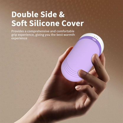 Hand Warmers Rechargeable [Equipped with Heat-conducting Silicone][Double-Sided Heating] [Shockproof] Suitable Skiing for Golf Hunting Hiking Outdoor Camping