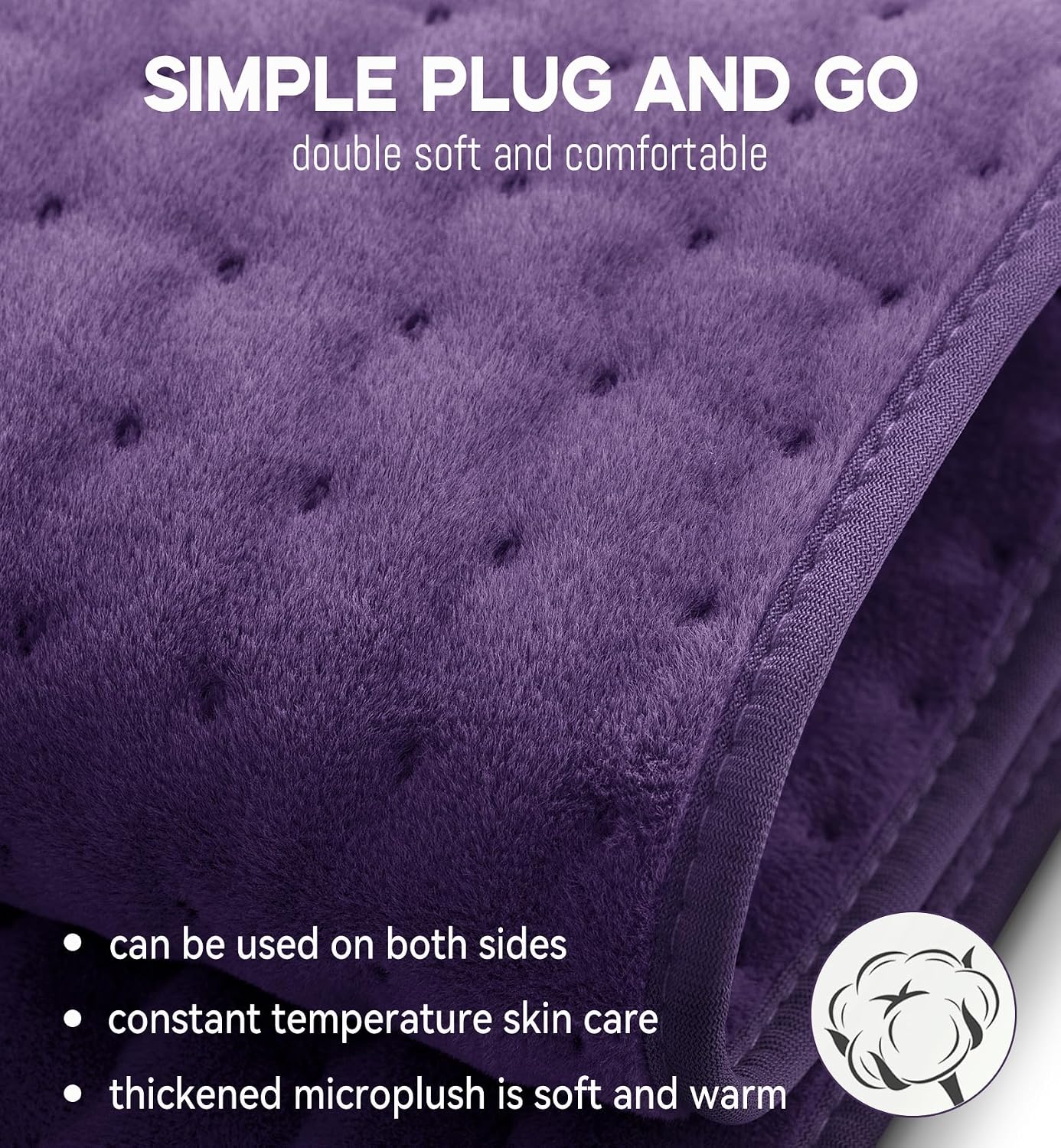 Heating Pad for Back Pain Relief, Extra Large 17"x33" Electric Heat Pad with 6 Heat Settings, 4 Timers, Auto Shut-Off - Machine Washable for Neck Shoulder Cramps, Christmas Gift for Women Mom Wife