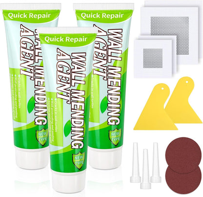 Ranekie 14 Pack Drywall Repairs Patch, 4/6/8 Inch Drywall Repair Kit with Extended Self-Adhesive Mesh,Large Hole Patch Repair for Drywall,Heavy Duty Dry Wall Hole Repair Patch
