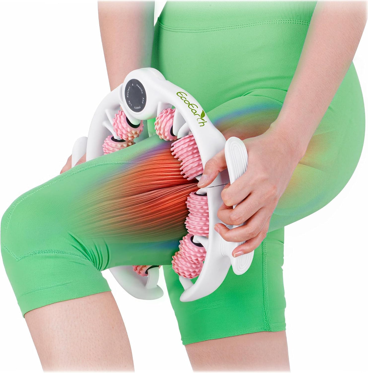Cellulite Massage Roller, Handheld Fascia Massager with Detachable Handles