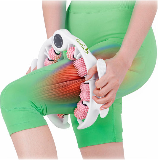 Cellulite Massage Roller, Handheld Fascia Massager with Detachable Handles