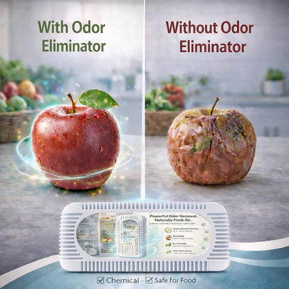 Refrigerator Deodorizer, Activated Charcoal Odor Absorber & Air Freshener | Fridge Deodorizer