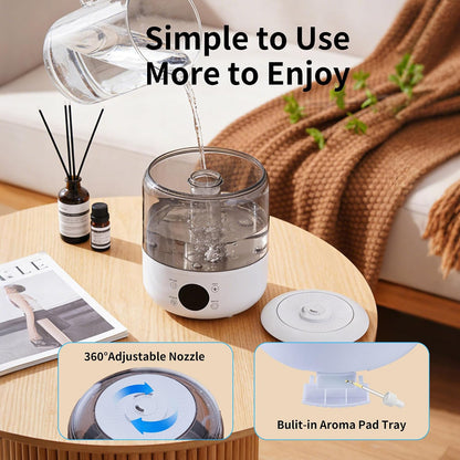 3L Top Fill Cool Mist Ultrasonic Humidifier
