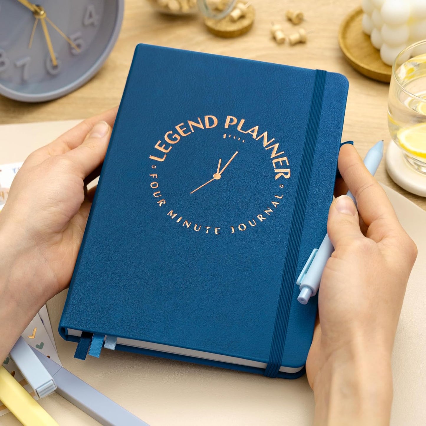 Legend Four-Minute Journal with Prompts & Habit Tracker – Daily Gratitude Journal for Women & Men – Guided Positivity, Self-Reflection & Affirmation Notebook (Lavender)