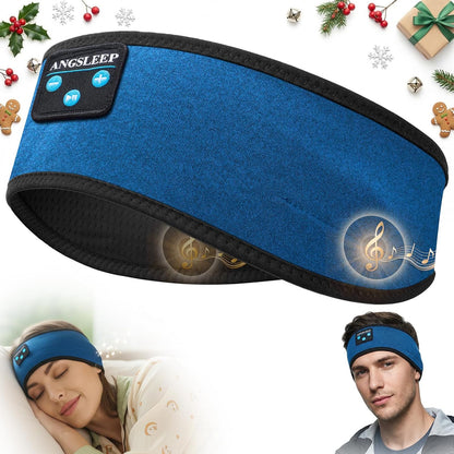 Sleep Headphones Bluetooth 5.4 Headband, Wireless Sleep Headphones with Ultra-Thin Stereo Speakers for Side Sleepers, Breathable & Soft Sports Headband for Running Exercise, Yoga, Travel