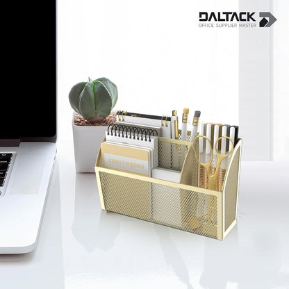 3-Grid Magnetic Pencil Holder, Strong Magnet Locker Organizer, Black | Mesh Magnetic Shelf, Marker Holder Perfect for Whiteboard, Refrigerator and Locker Accessories