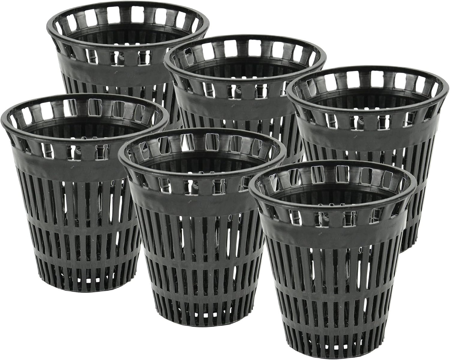 Danco Shower Hair Catcher Baskets, 6-Pack, Black (10739P)