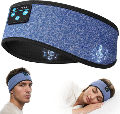 Sleep Headphones Bluetooth 5.4 Headband, Wireless Sleep Headphones with Ultra-Thin HD Stereo Speakers for Side Sleepers, Sweatproof Sports Headband for Workout Yoga Running Cool Gadget Unique Gifts