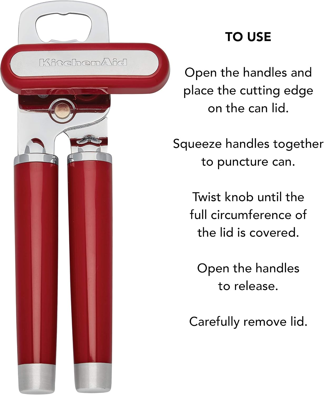KitchenAid Gourmet Multifunction Can Opener/Bottle Opener, 8.36-Inch, Pistachio