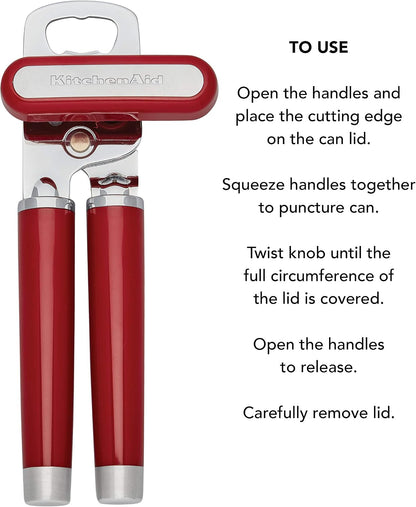KitchenAid Gourmet Multifunction Can Opener/Bottle Opener, 8.36-Inch, Pistachio