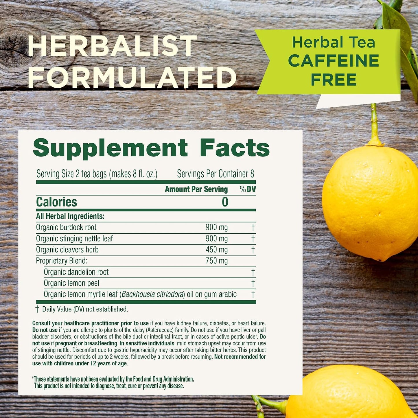 Traditional Medicinals Organic, Dandelion Leaf & Root - Dandelion Root Tea, Supports Normal Detox + Digestion - Kosher, Non-GMO, Caffeine-Free, Compostable - 16 Tea Bags