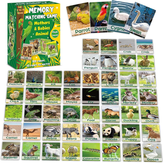 gisgfim 100 PCS Memory Matching Game Famous Paintings Concentration Memory Card for Adults Learning Educational Game A Fun & Fast Artworks Theme Matching Games