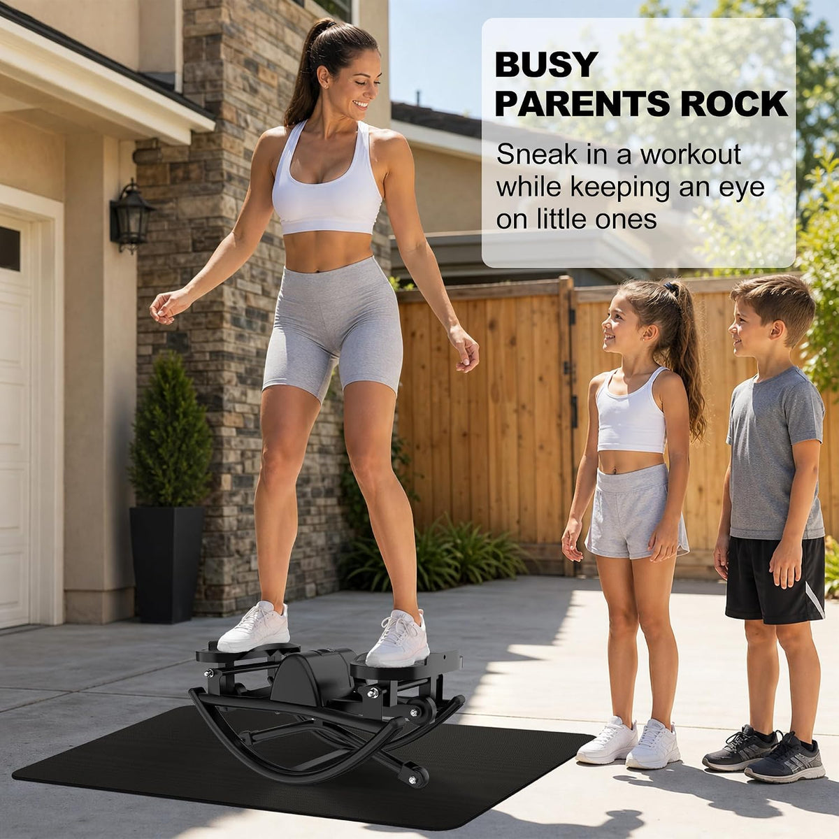 KINMAC Rocking Stepper for Exercise at Home-Rock Stepper Side to Side