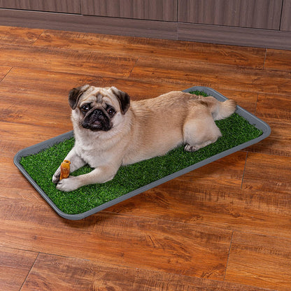 All Weather Boot Tray Extra Large 40"x20" - Brown Plastic Shoe Mat | Multi-purpose mudroom entryway tray with 1.25" raised edges - fits shoes, pet bowls & plants - 100% recycled polypropylene
