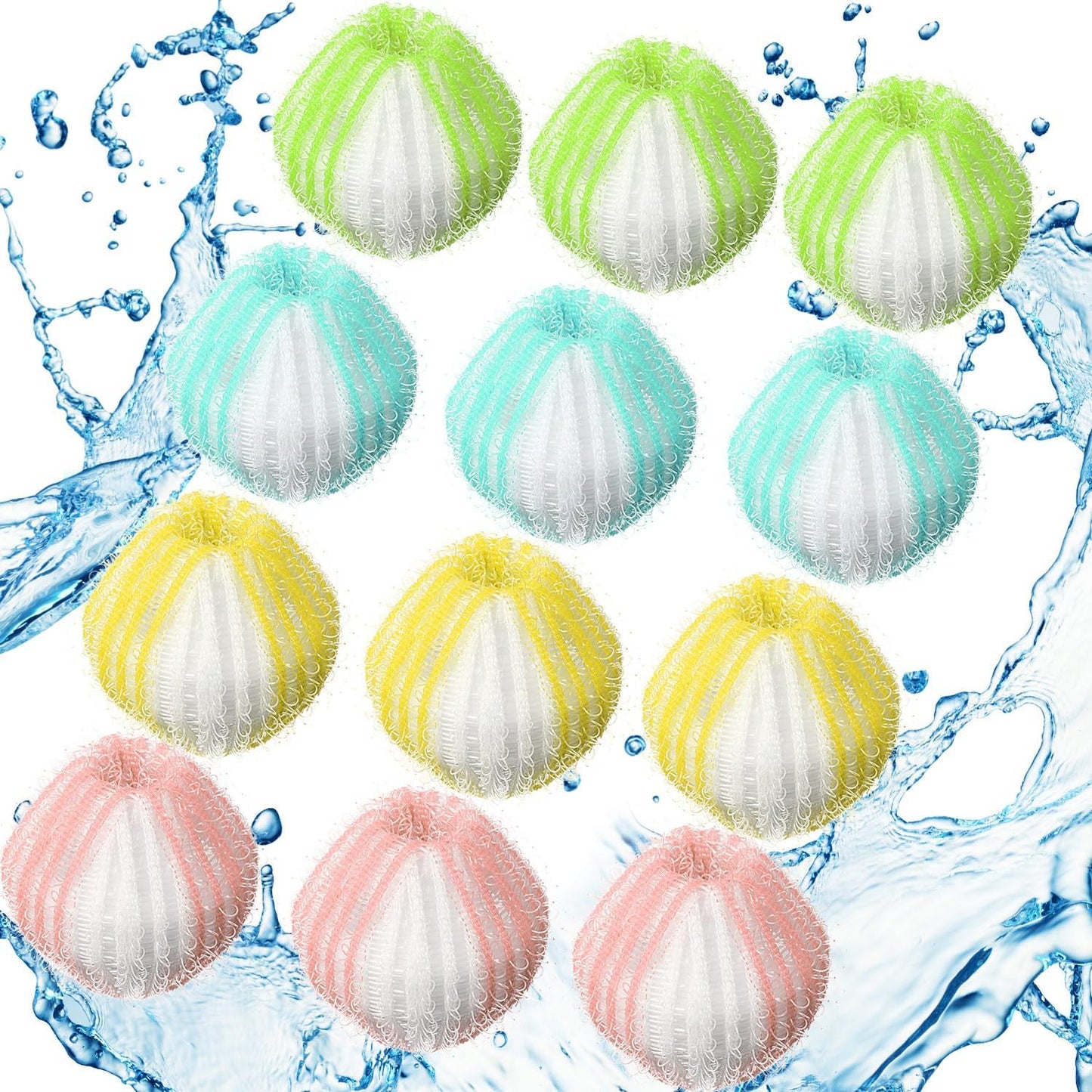 Blulu 18 Pieces Pet Hair Remover for Laundry, Classic Color | Reusable Washing Machine Hair Catcher Pet Dog Cat Fur Catcher Lint Remover from Laundry