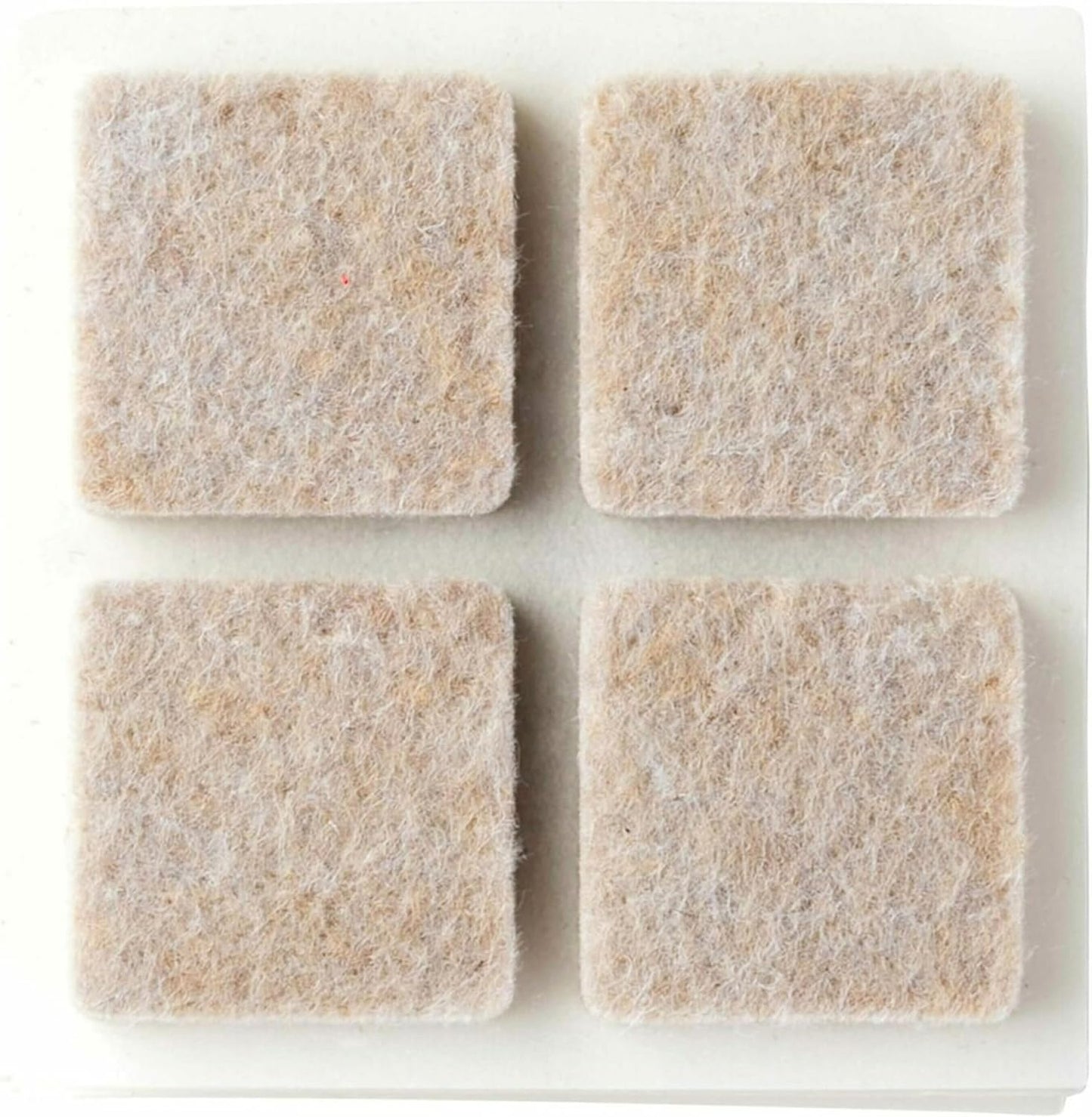 Scotch Felt Pads 16 PCS Beige, Felt Furniture Pads for Protecting Hardwood Floors, 1 x 1 in. Square, Easy-to-Apply, Self-Stick Design, Reliable Protection from Nicks, dents and Scratches (SP802-NA) | Protecting Hardwood Floors, Easy-to-apply, Self-Stick
