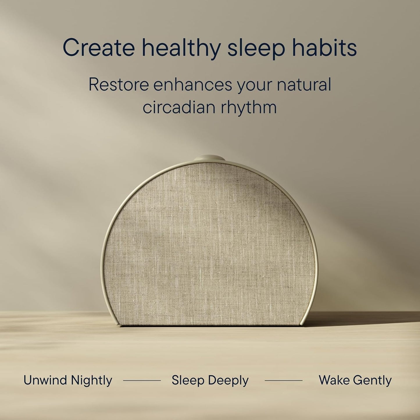 Hatch Restore 3 | Sunrise Alarm Clock, Smart Light, Sleep Audio (Putty) | White Noise Machine & Sunrise Alarm Light, 80+ Sleep Sounds, Screen-Free Bedtime Routine with Meditations via Hatch Sleep App