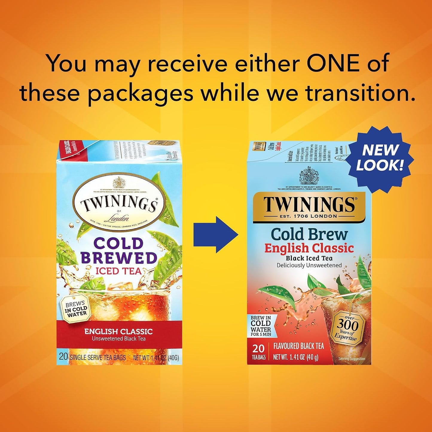 Twinings Strawberry & Raspberry Herbal Iced Tea, 72 Oversized Tea Bags, Makes 18 Pitchers or 144 Servings, Unsweetened, Naturally Caffeine-Free, 72 Count (Pack of 1)