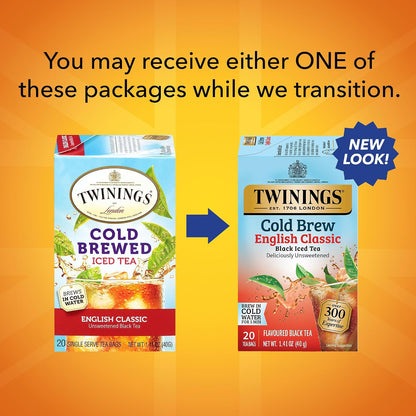 Twinings Strawberry & Raspberry Herbal Iced Tea, 72 Oversized Tea Bags, Makes 18 Pitchers or 144 Servings, Unsweetened, Naturally Caffeine-Free, (Pack of 1)