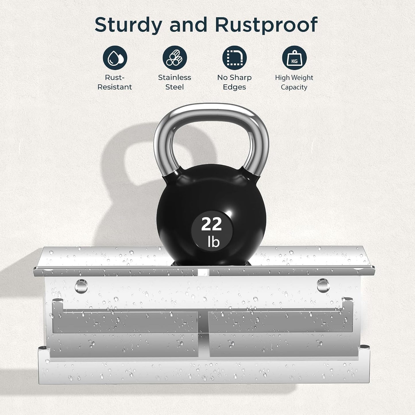 FORIOUS Toilet Paper Holder with Shelf, Commercial Toilet Paper Dispenser | Brushed Nickel | SUS304 Stainless Steel Wall Mount Double Bathroom Tissue Roll Holder for Hotel, Apartments, etc