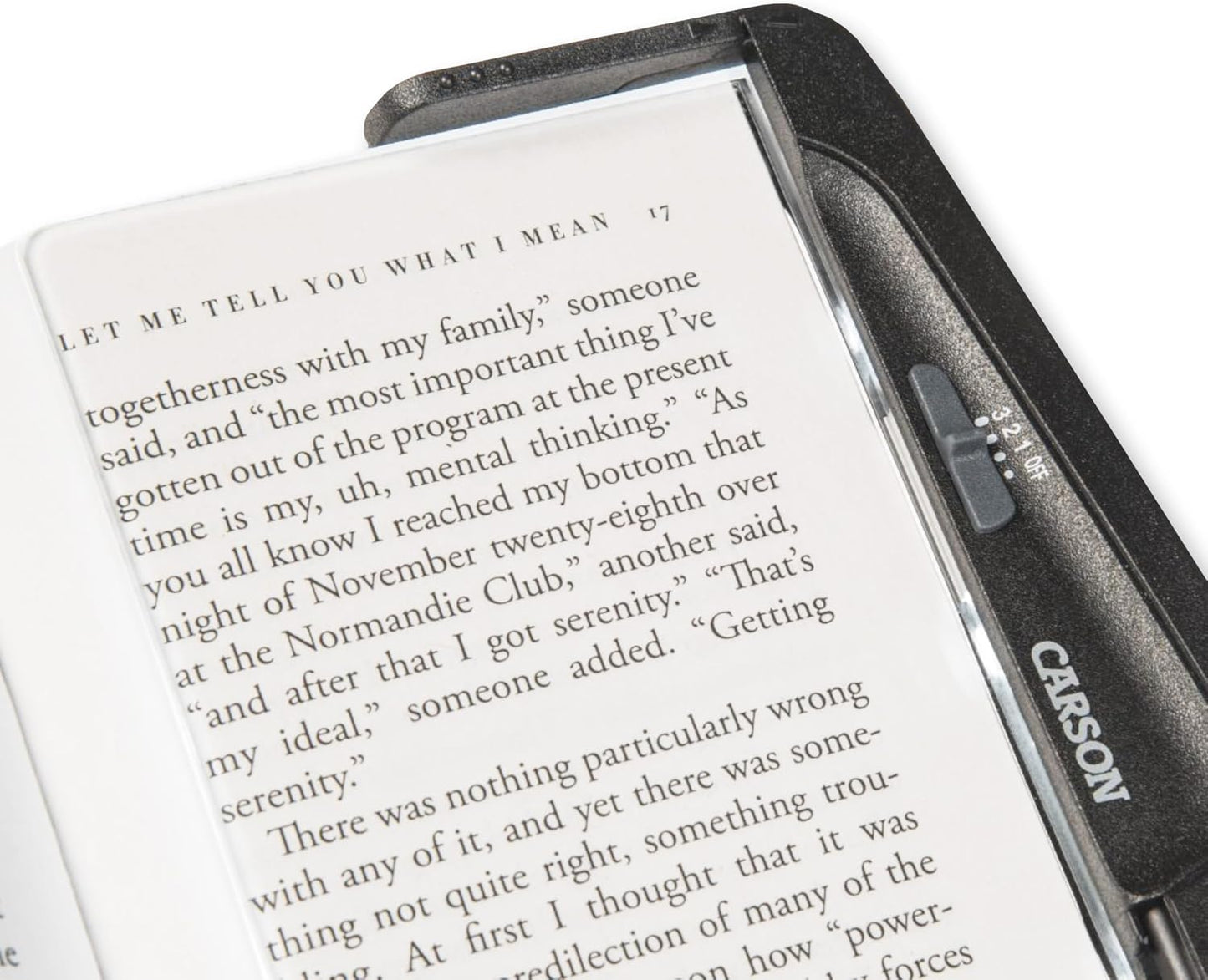Carson PageGlow Rechargeable LED Reading Light (PG-10R) 7.25x5.4X.88