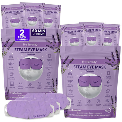 Eye Serenity Steam Eye Mask, Heated Eye Mask Fast Relief for Stye Unscented