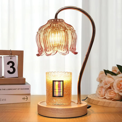 Flower Candle Warmer Lamp with Timer & Dimmer