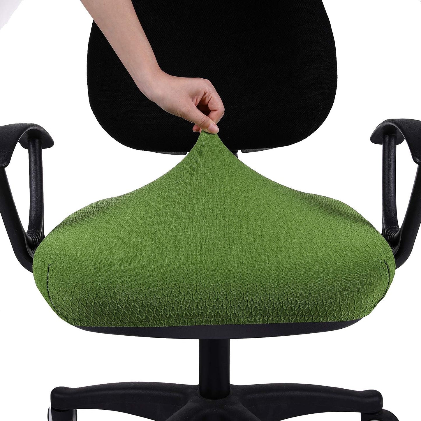 Smiry Office Computer Chair Armrest Covers, 2PCs Anti-dust Arm Rest Pad | Removable Washable Desk Chair Arm Pad Covers, Grey