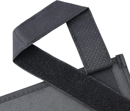 Zafit Hanging Bedside Caddy, Bedside Storage Organizer for Magazine, Phone, Remote control (Classic4 Pockets-Black)